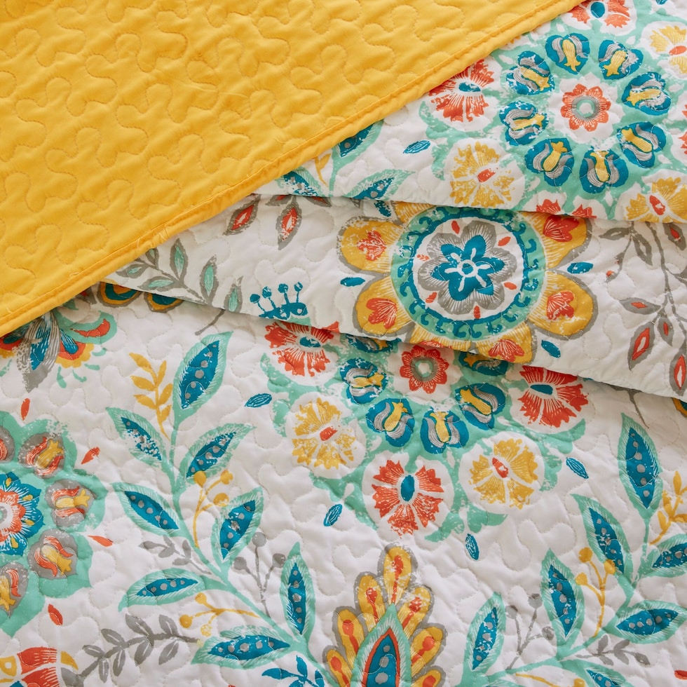 eliana multicolor full queen bedding set   