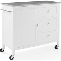 elio white gray granite kitchen island   