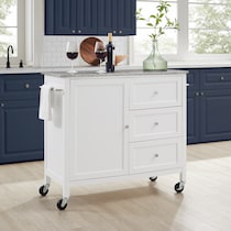 elio white gray granite kitchen island   