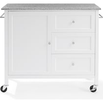 elio white gray granite kitchen island   