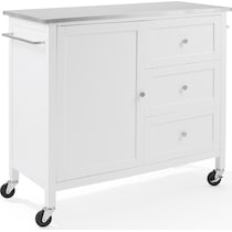 elio white kitchen island   