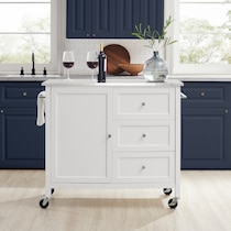 elio white kitchen island   