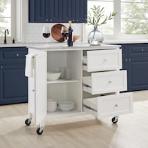 elio white kitchen island   