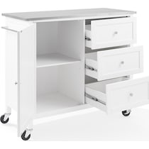 elio white kitchen island   