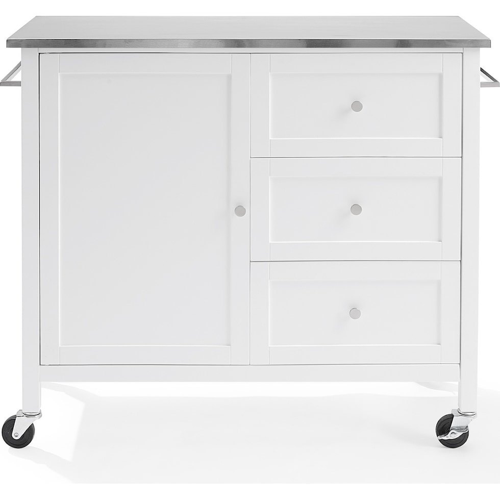 elio white kitchen island   
