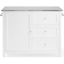 elio white kitchen island   