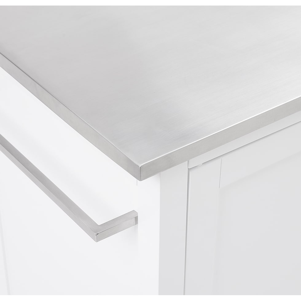elio white kitchen island   