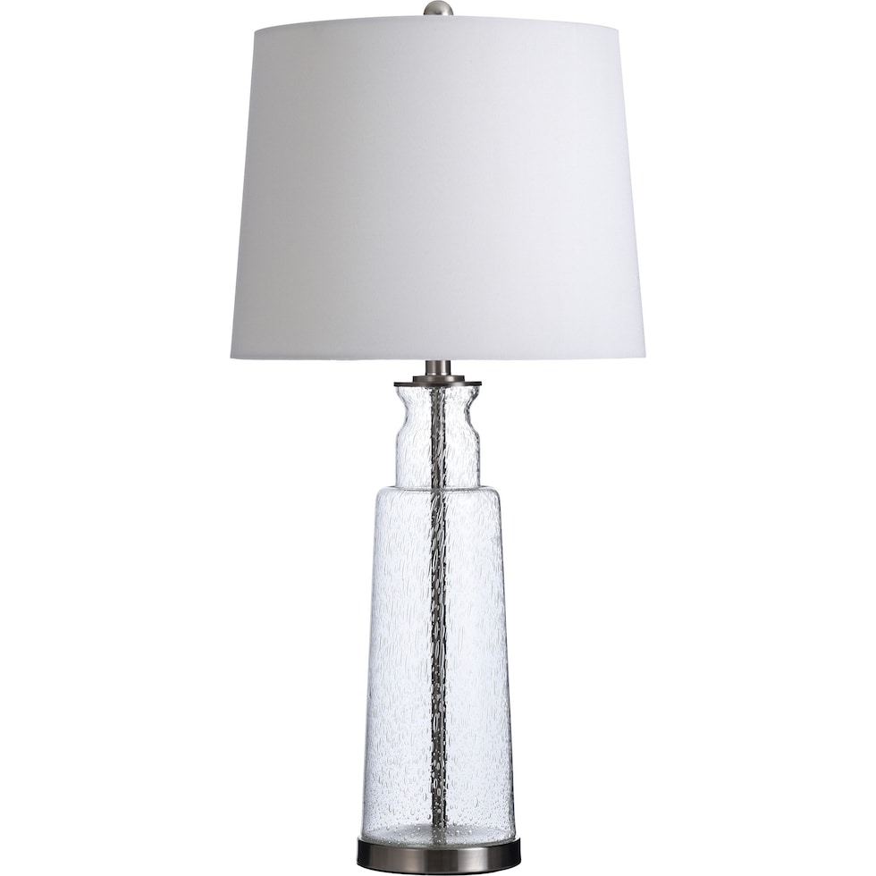 elior silver table lamp   