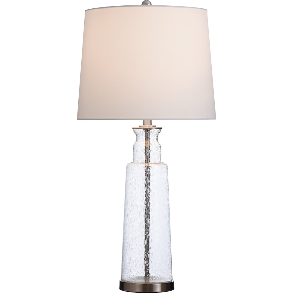elior silver table lamp   