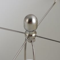 elior silver table lamp   