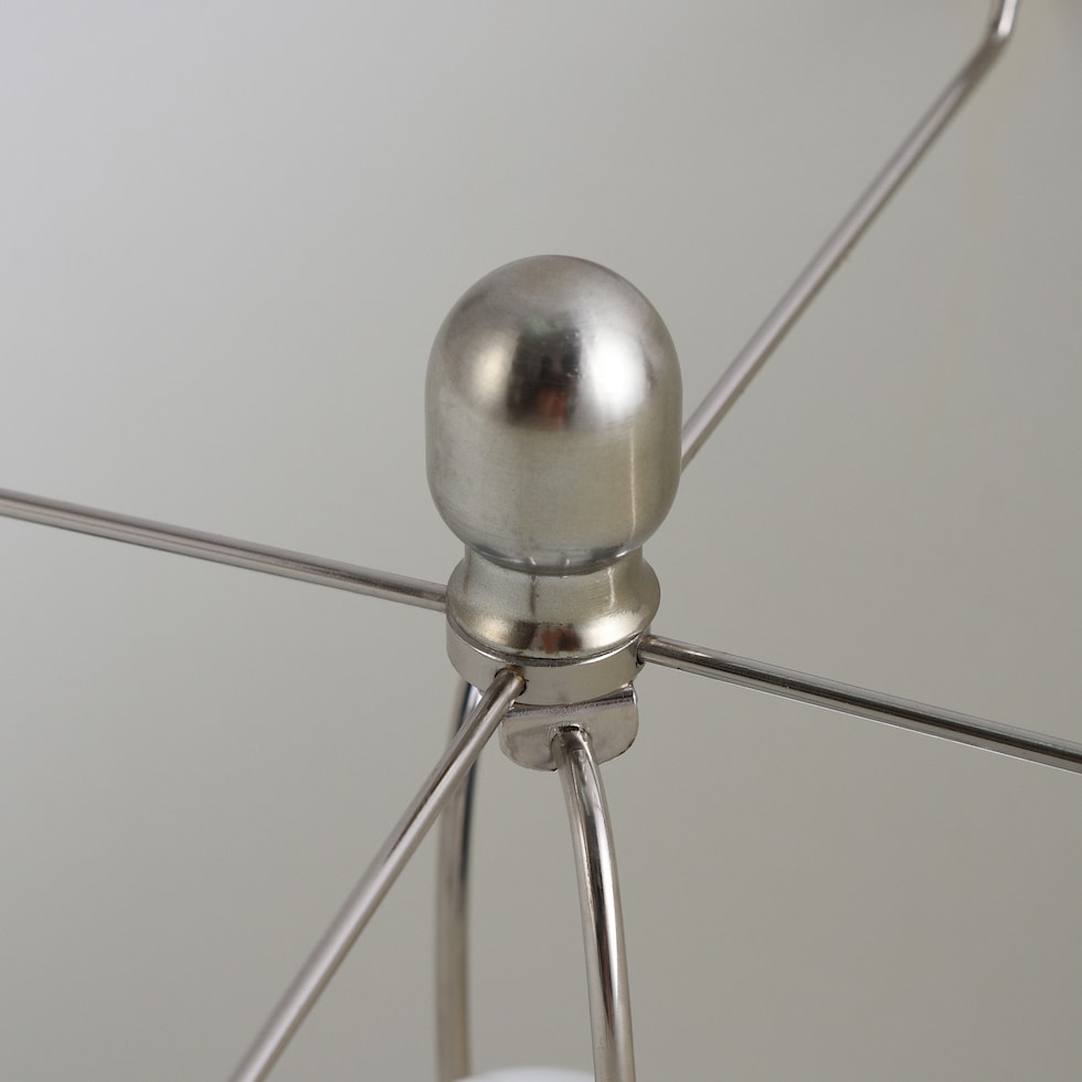 elior silver table lamp   