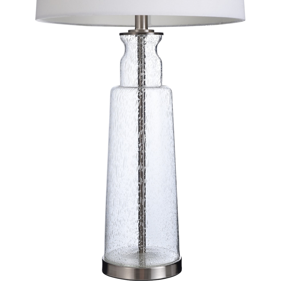 elior silver table lamp   