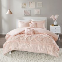 elise pink twin bedding set   