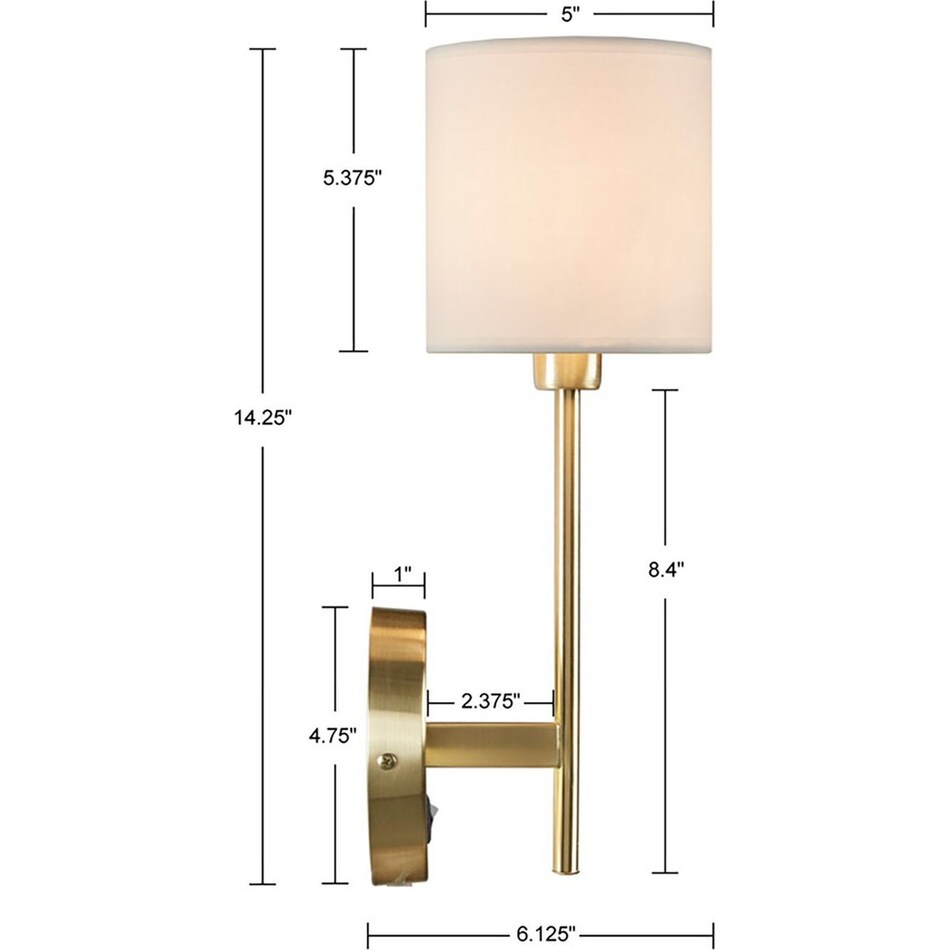 Eliza Set of 2 Wall Sconces | Value City Furniture