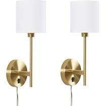 eliza white gold wall sconce   