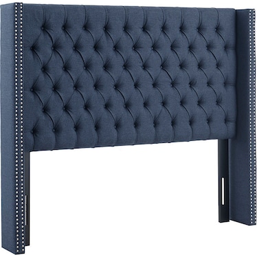 Ellaby Queen Upholstered Headboard - Navy