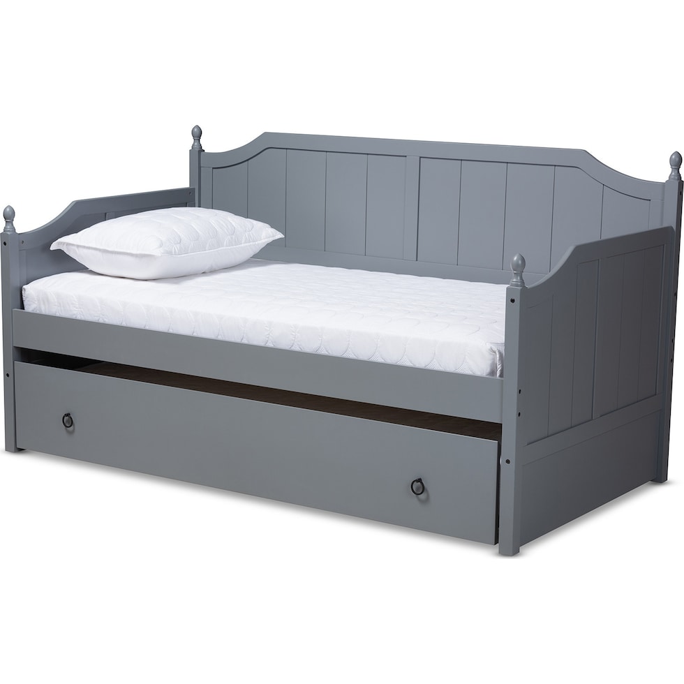 ellamay gray twin bed   