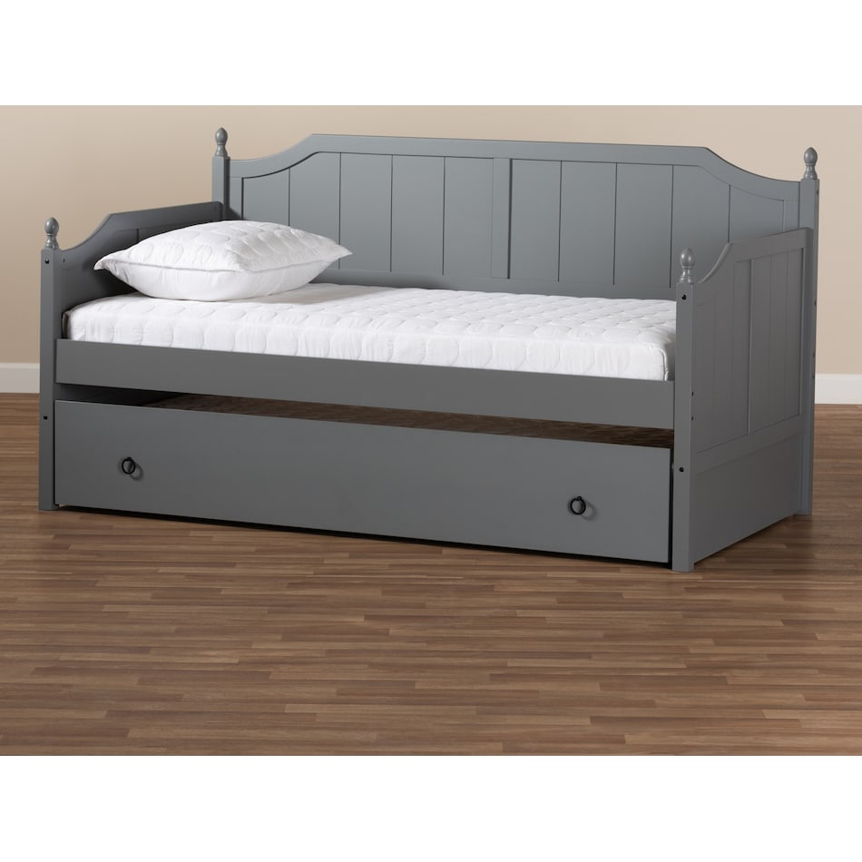 ellamay gray twin bed   