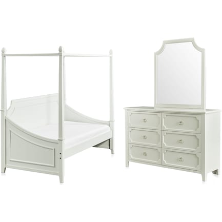 Undefined Value City Furniture, Twin Canopy Bed Set