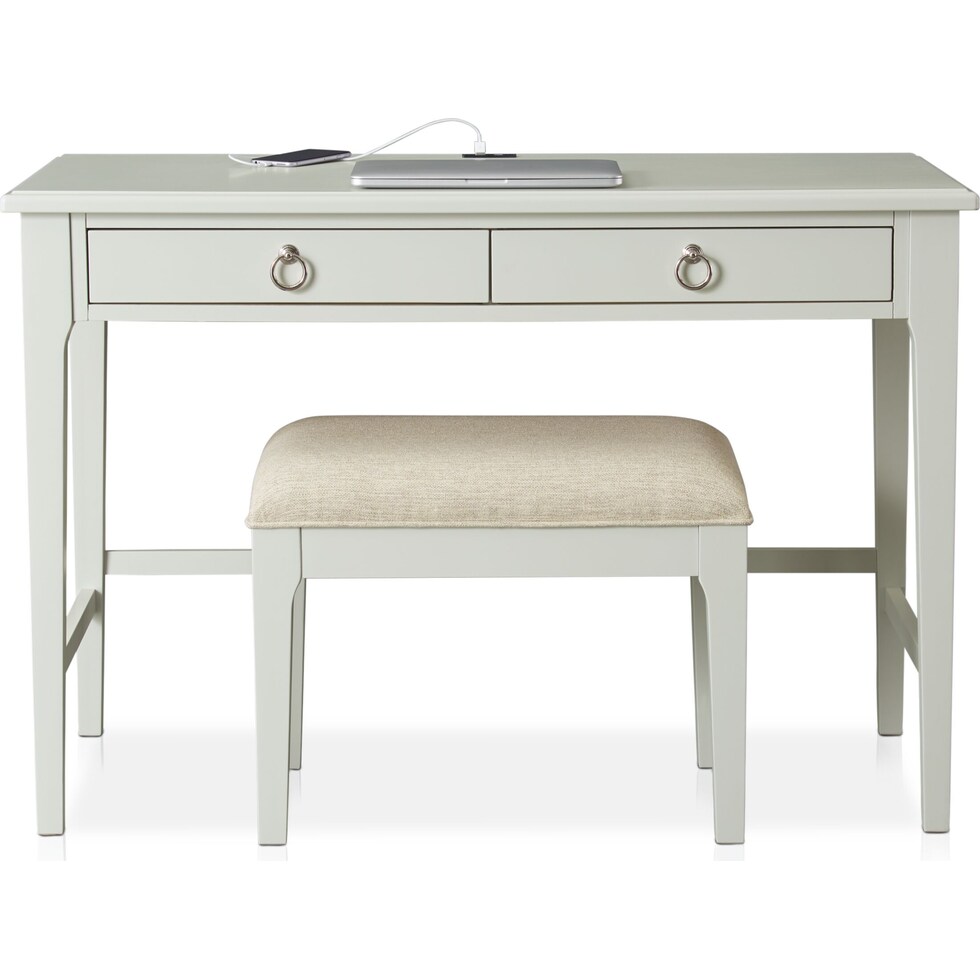 elle gray desk   