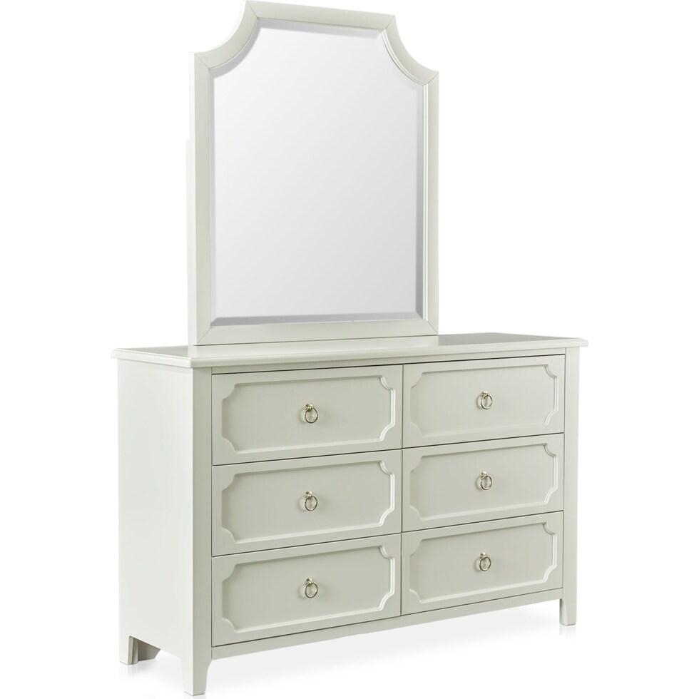 elle gray dresser & mirror   