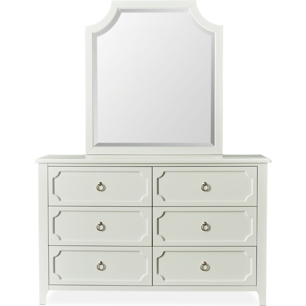elle gray dresser & mirror   