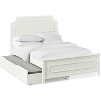 elle gray full bed with trundle   