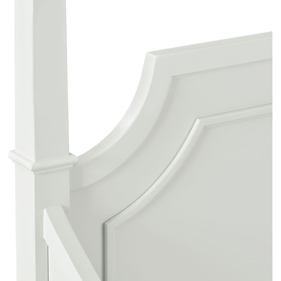 elle gray twin canopy bed   