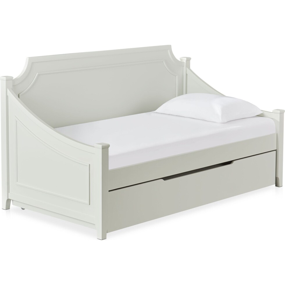 elle gray twin daybed with trundle   