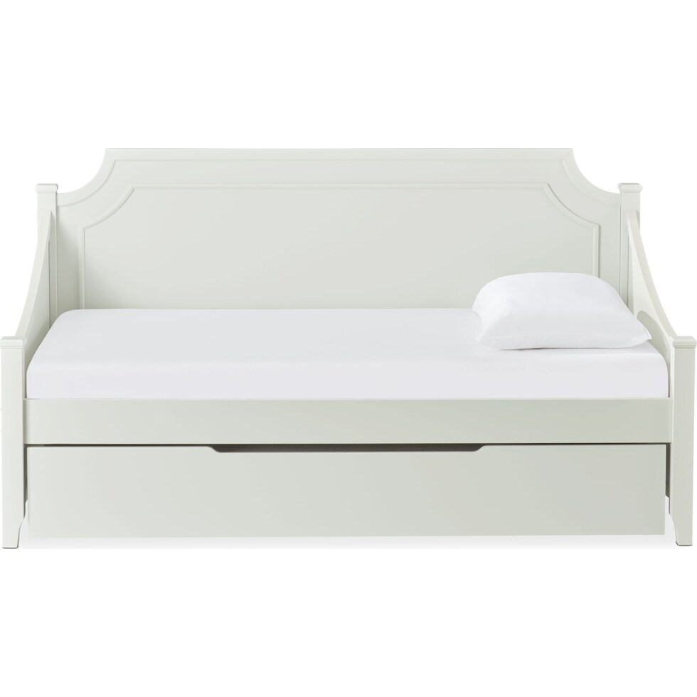 elle gray twin daybed with trundle   