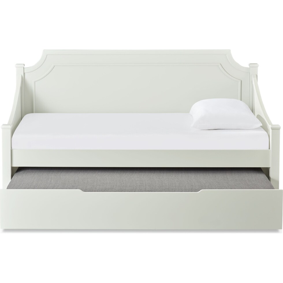 elle gray twin daybed with trundle   