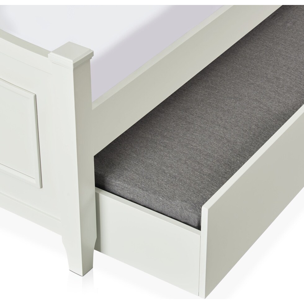 elle gray twin daybed with trundle   