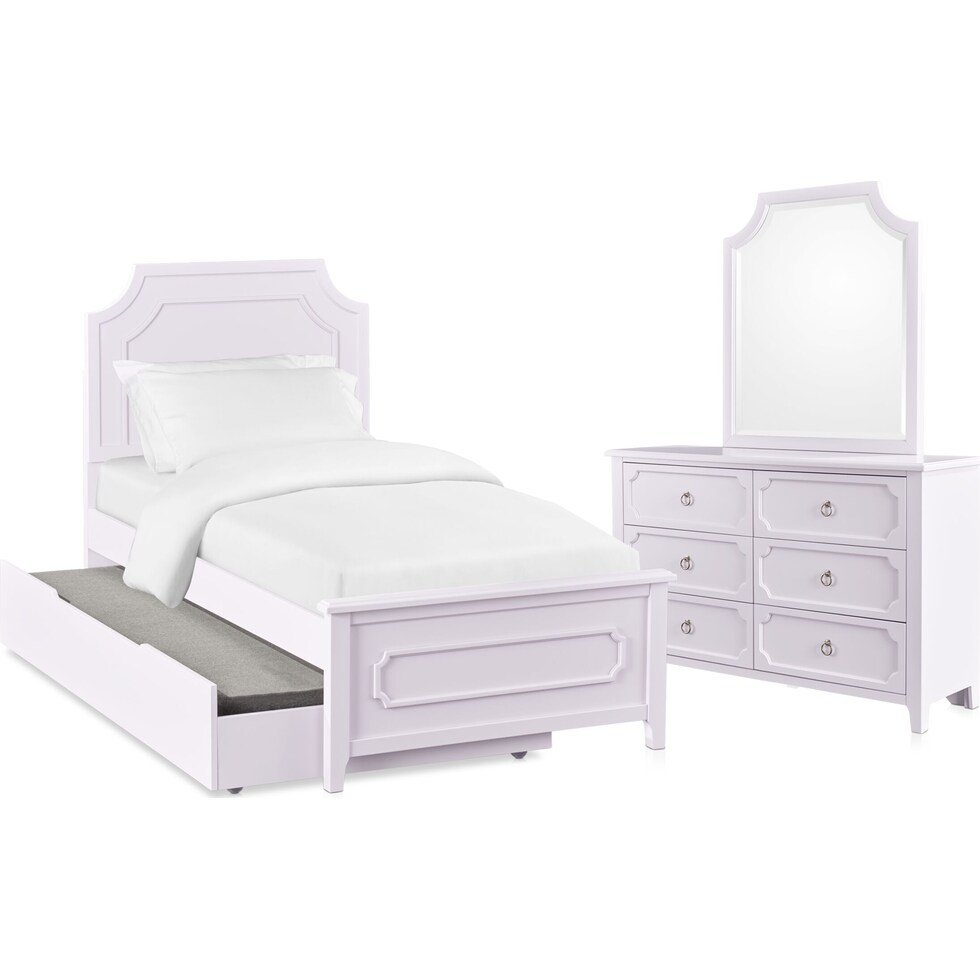 elle purple  pc twin bedroom   