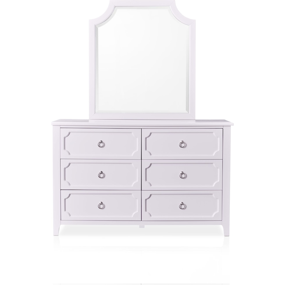 elle purple dresser & mirror   