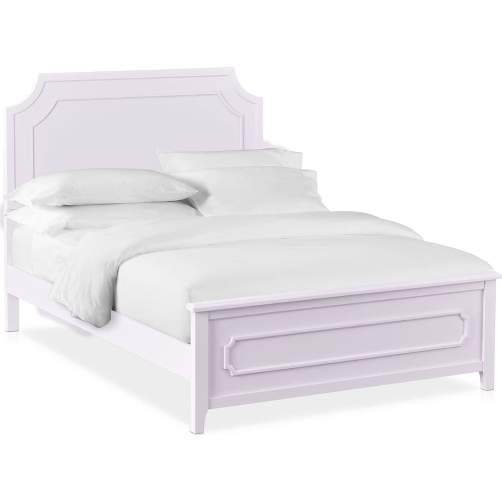 elle purple full bed   