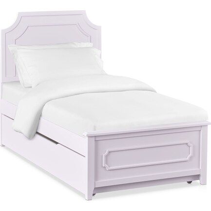 Elle Twin Trundle Bed - Lavender