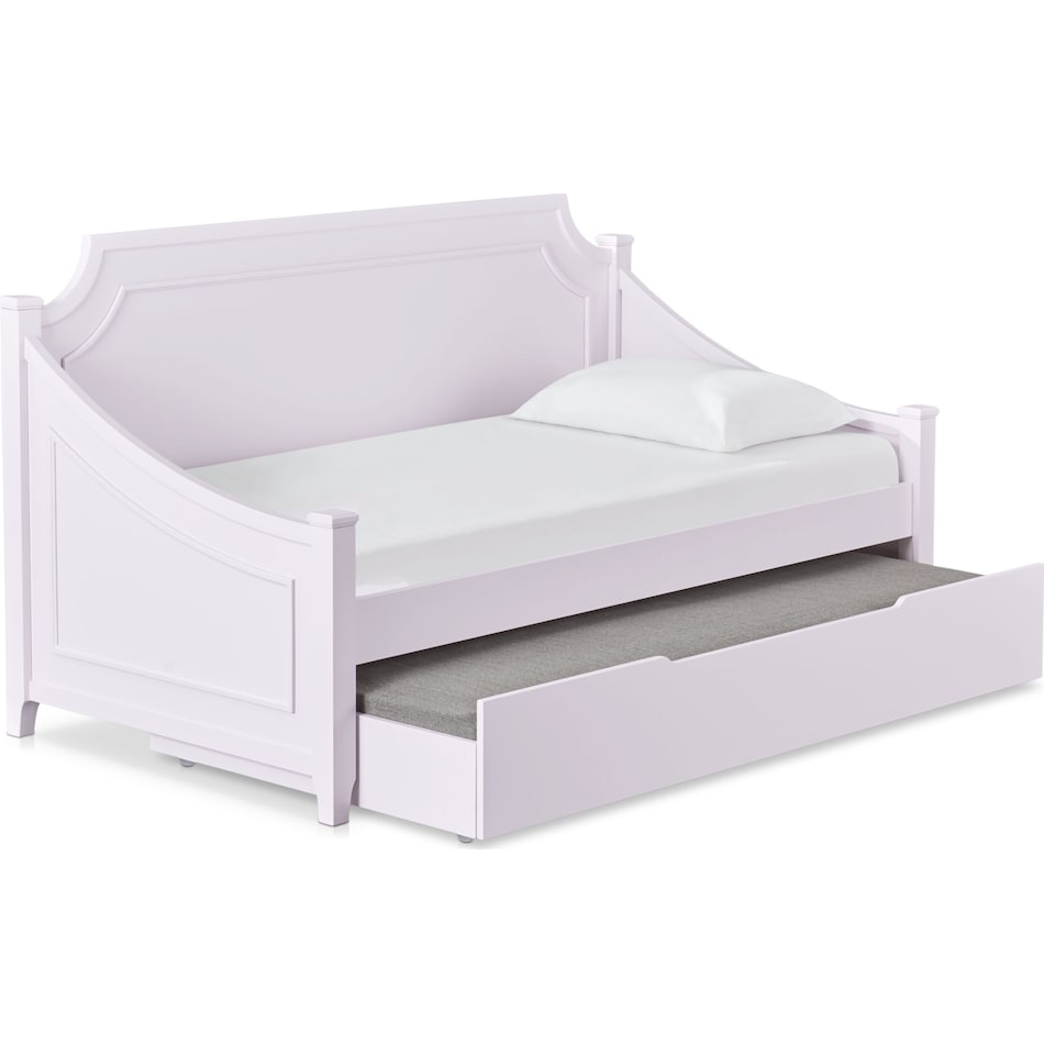 elle purple twin daybed with trundle   