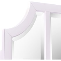 elle purple vanity desk   