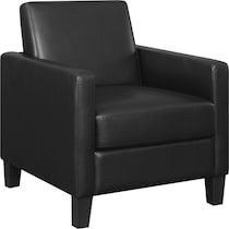 ellington black accent chair   