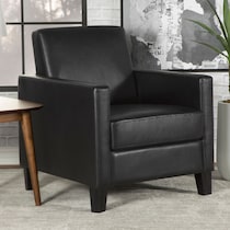 ellington black accent chair   