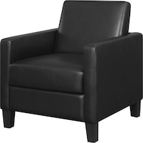 ellington black accent chair   