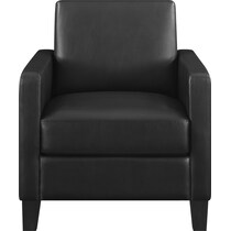 ellington black accent chair   