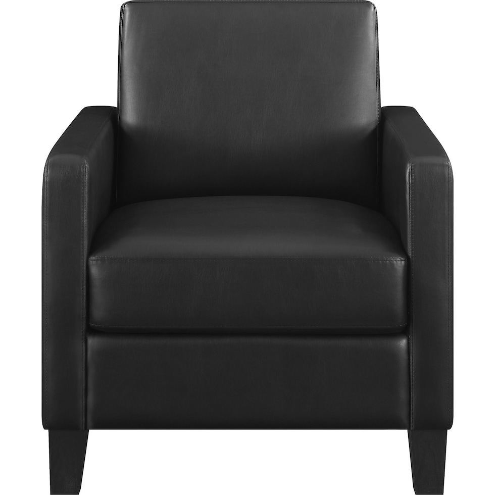 ellington black accent chair   