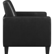 ellington black accent chair   