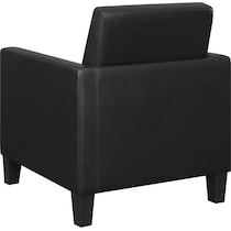ellington black accent chair   
