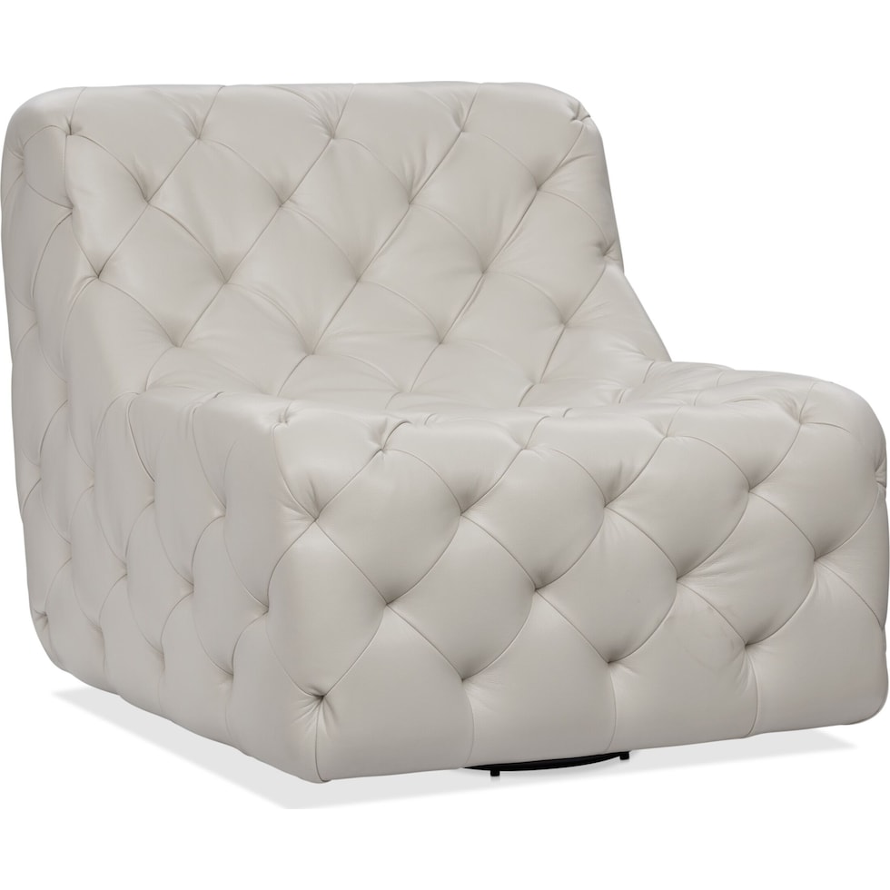 elliot white accent chair   