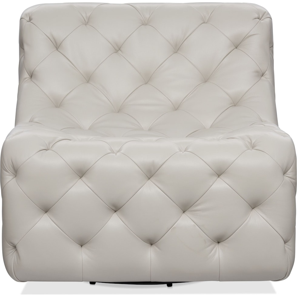 elliot white accent chair   