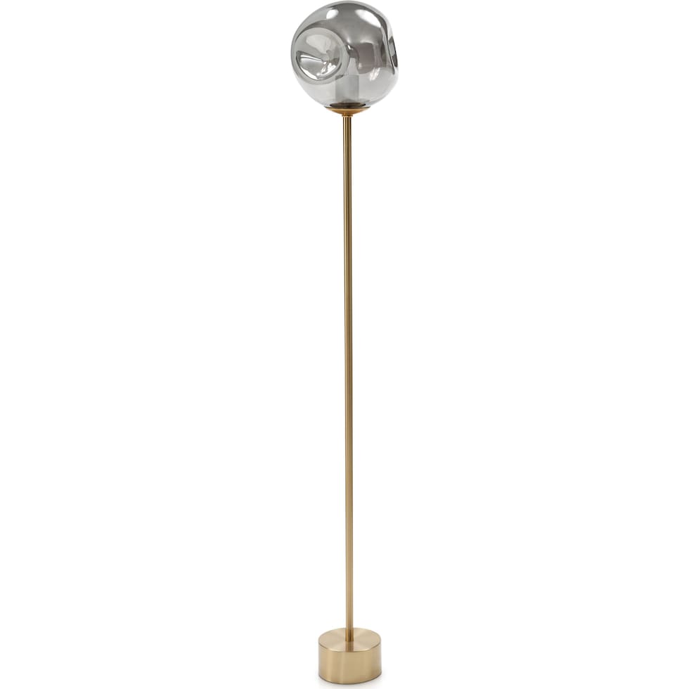 ellis gold floor lamp   