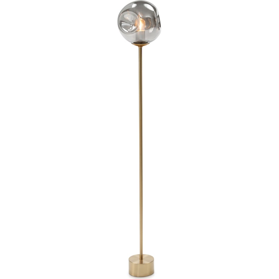 ellis gold floor lamp   