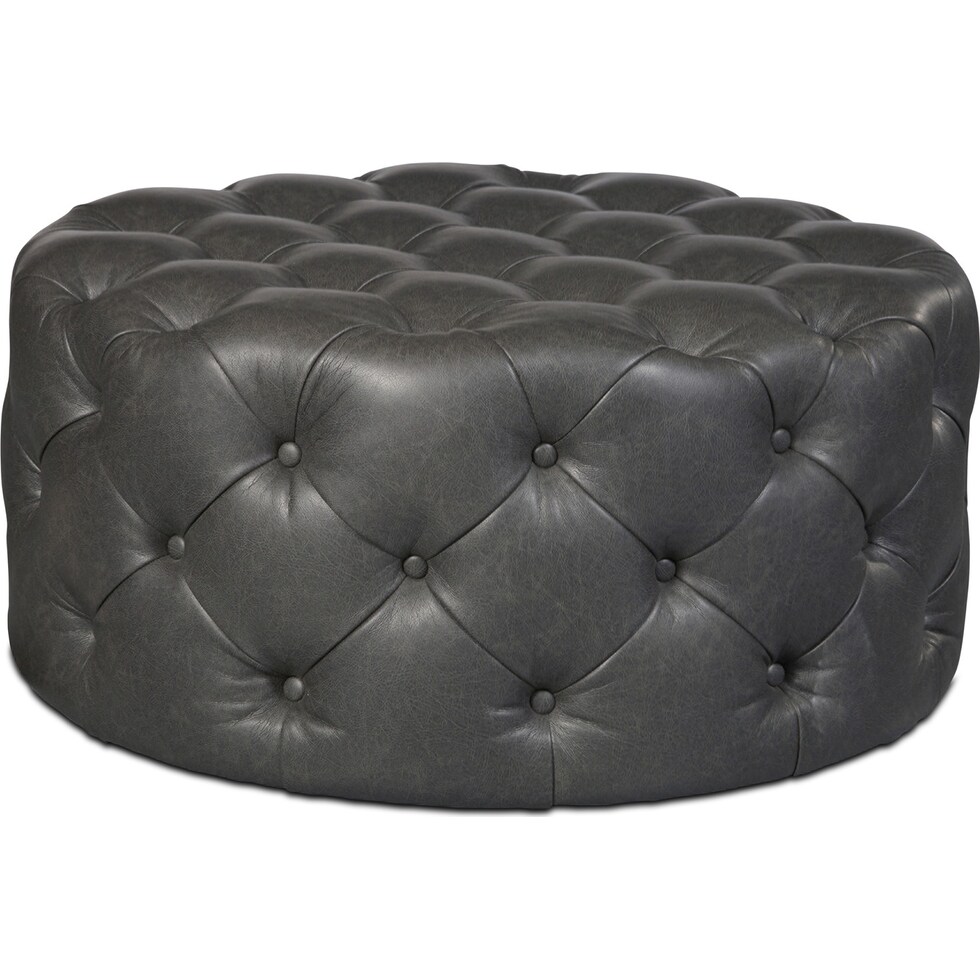 ellis gray ottoman   